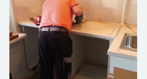 Сборка кухонного гарнитура. Новопетровское